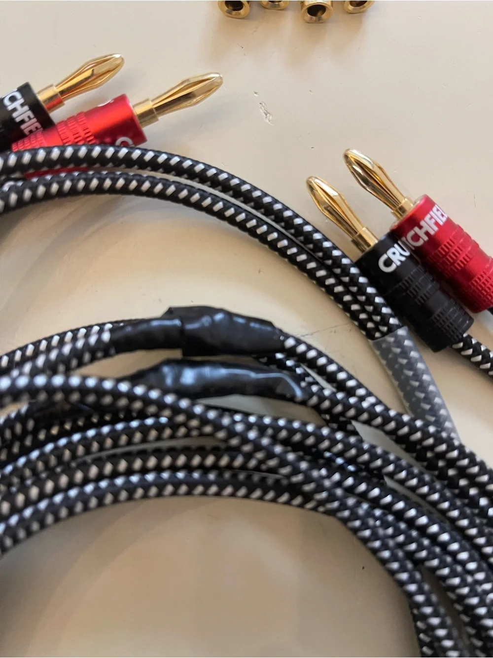 Read ! Crutchfield 14 Gauge Speaker Wire 10 Foot, 2 Conductors w/Banana Terminal
